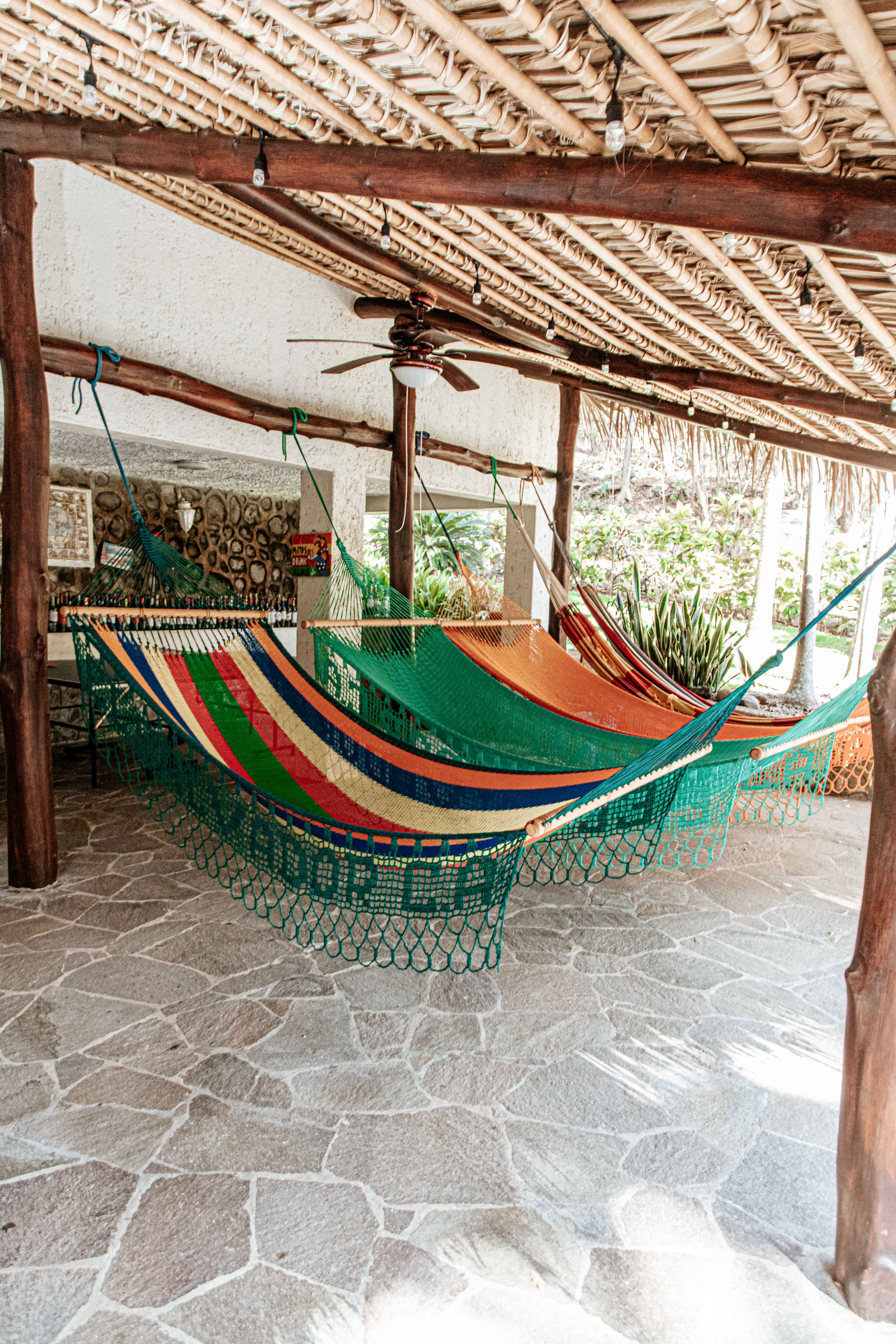 Hammock lounge area
